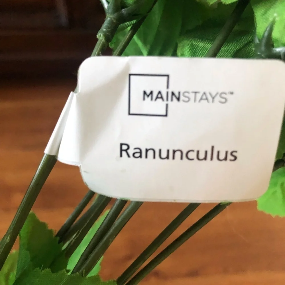 Mainstays pink ranunculus artificial flower bunch
